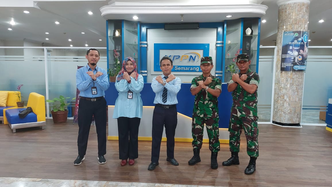 Korem 073/Makutarama melaksanakan Study Banding dengan KPPN Semarang II